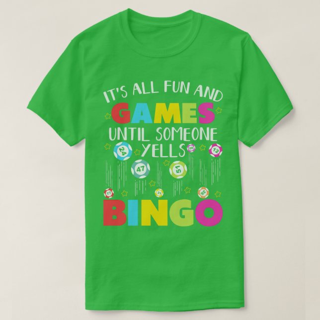 Bingo Lovers Casino Games Bingo Fan Gambling  T-Shirt (Design Front)