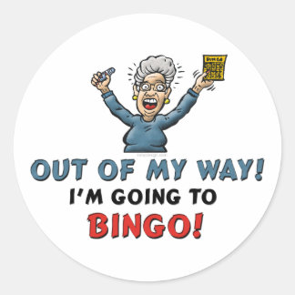 Bingo Lovers Classic Round Sticker