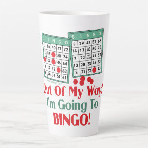 Bingo Lovers Funny Saying Latte Mug