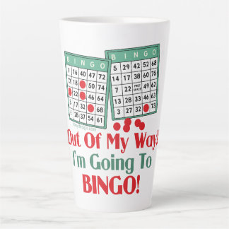 Bingo Lovers Funny Saying Latte Mug