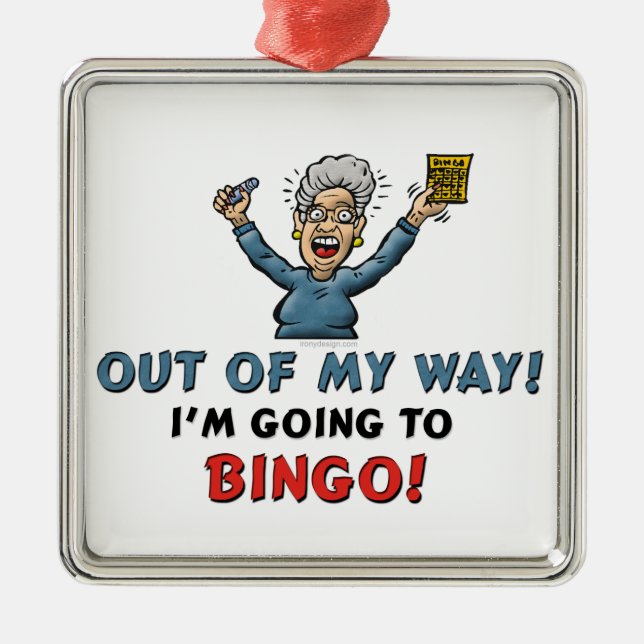 Bingo Lovers Metal Ornament (Front)