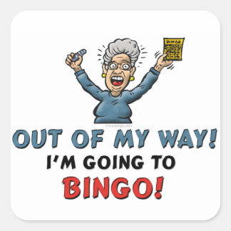 Bingo Lovers Square Sticker