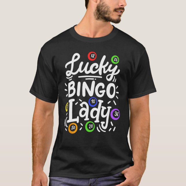 Bingo Lucky Bingo Lady T-Shirt (Front)