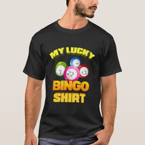 Bingo Lucky Player Ladies Bingo T_Shirt
