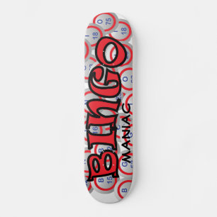 Bingo "Name" over Bingo Balls Skateboard Deck