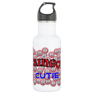 Bingo "Name" over Bingo Balls Stainless Steel Water Bottle