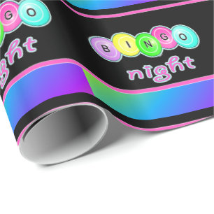 Bingo Night Bingo Balls Wrapping Paper
