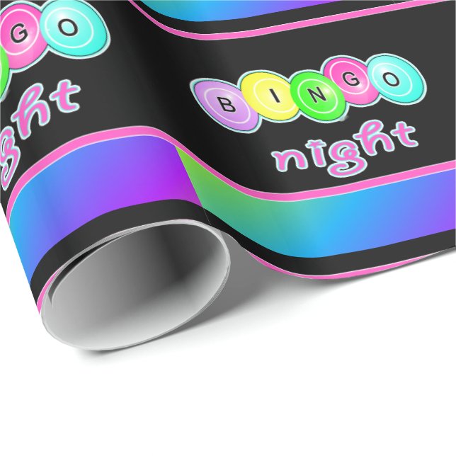 Bingo Night Bingo Balls Wrapping Paper (Roll Corner)