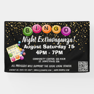 Bingo Night Fundraiser Banner 