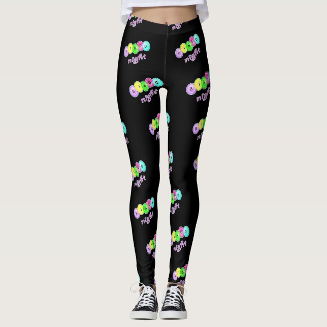 Bingo Night Leggings  Neon Colors (Front)