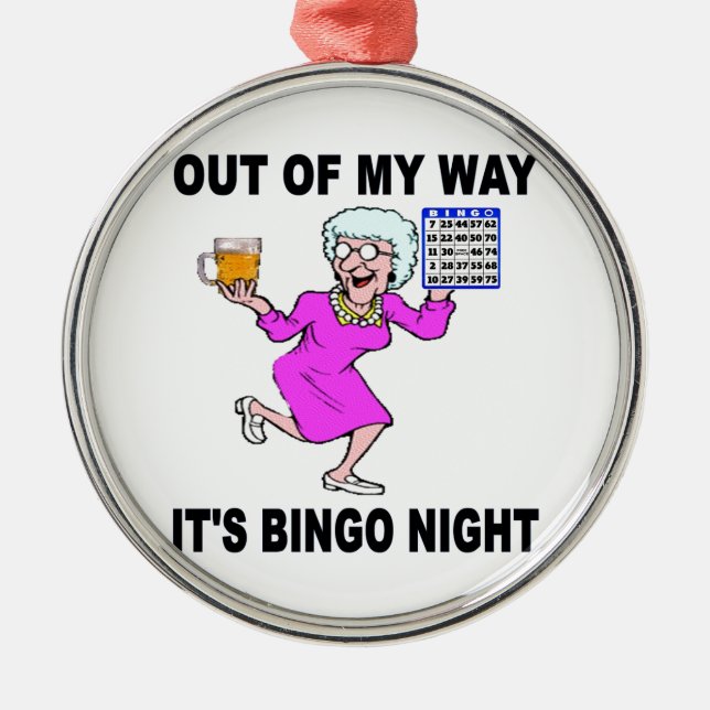 BINGO NIGHT METAL ORNAMENT (Front)