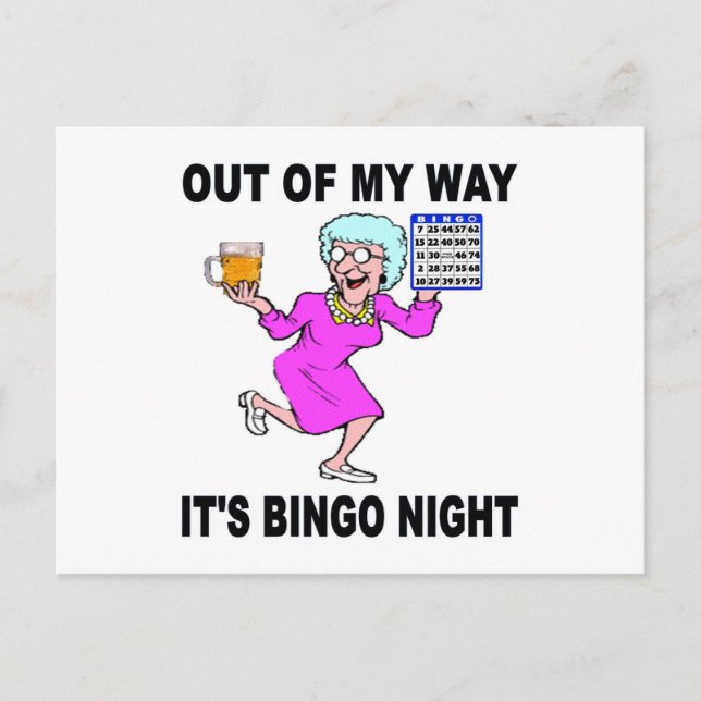 BINGO NIGHT POSTCARD (Front)