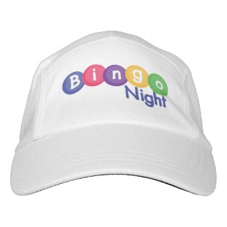 BINGO NIGHT White Visor Hat