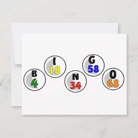 Bingo Numbers (Front)