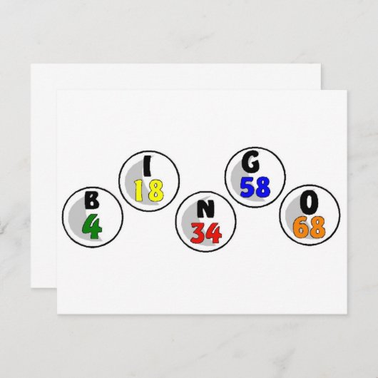 Bingo Numbers (Front/Back)