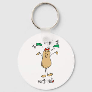 Bingo Nut T-shirts and Gifts Keychain