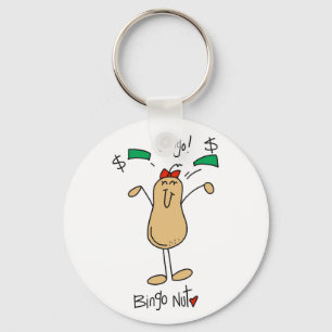 Bingo Nut Tshirts and Gifts Keychain