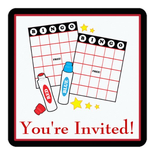 Bingo Party Invitations Free 1