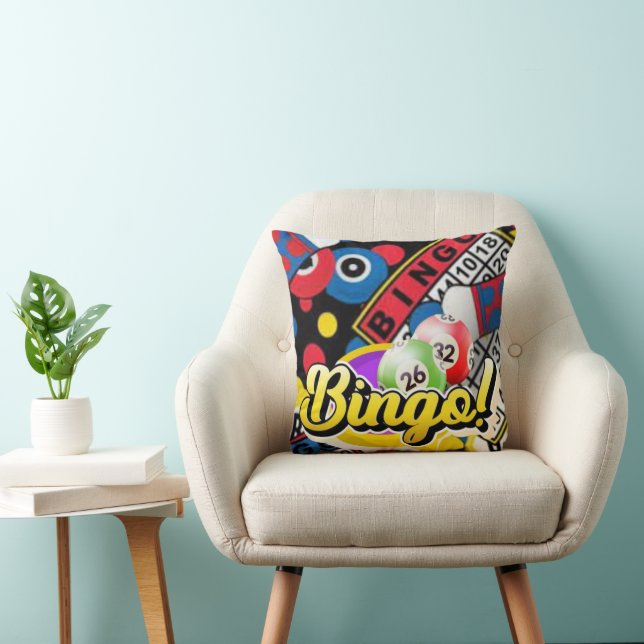 BINGO QUEEN Gift Personalised Bingo Gift Bingo Cushion Custom