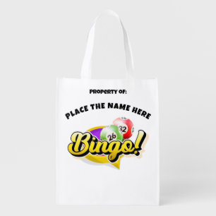 Bingo Personalized Value Tote Bag