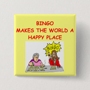 bingo pinback button