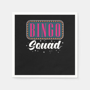 Bingo Player Balls Lucky Number Napkins