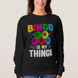 Bingo Player Bingo Halls Casino Game Card Game Bin Sweatshirt