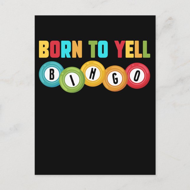 Bingo Player Funny Bingo addict Humor Postcard (Front)