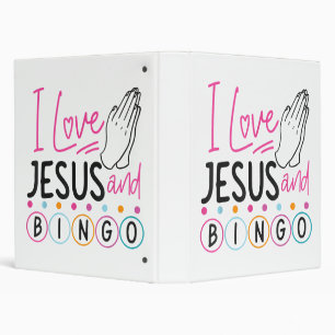 Bingo Player Jesus Faith Christian I Love Jesus An 3 Ring Binder