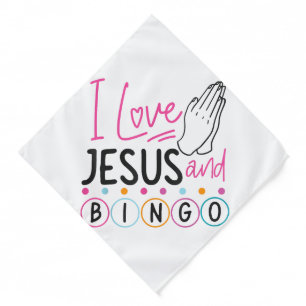 Bingo Player Jesus Faith Christian I Love Jesus An Bandana