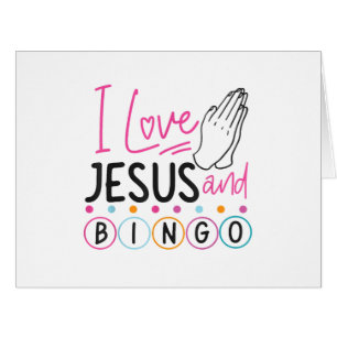 Bingo Player Jesus Faith Christian I Love Jesus An Cards