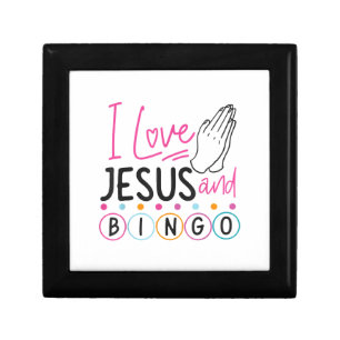 Bingo Player Jesus Faith Christian I Love Jesus An Gift Box
