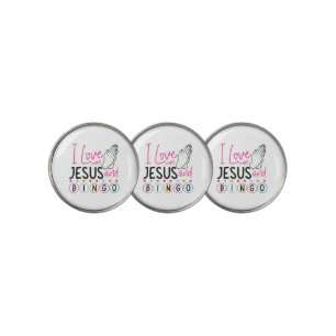 Bingo Player Jesus Faith Christian I Love Jesus An Golf Ball Marker