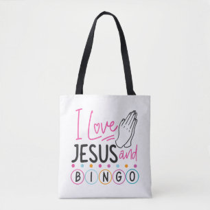 Bingo Player Jesus Faith Christian I Love Jesus An Tote Bag