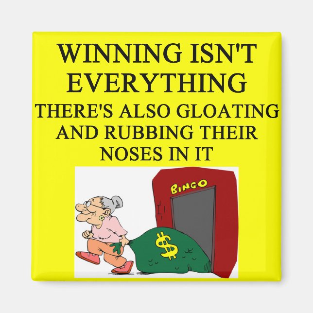 bingo player joke magnet (Front)