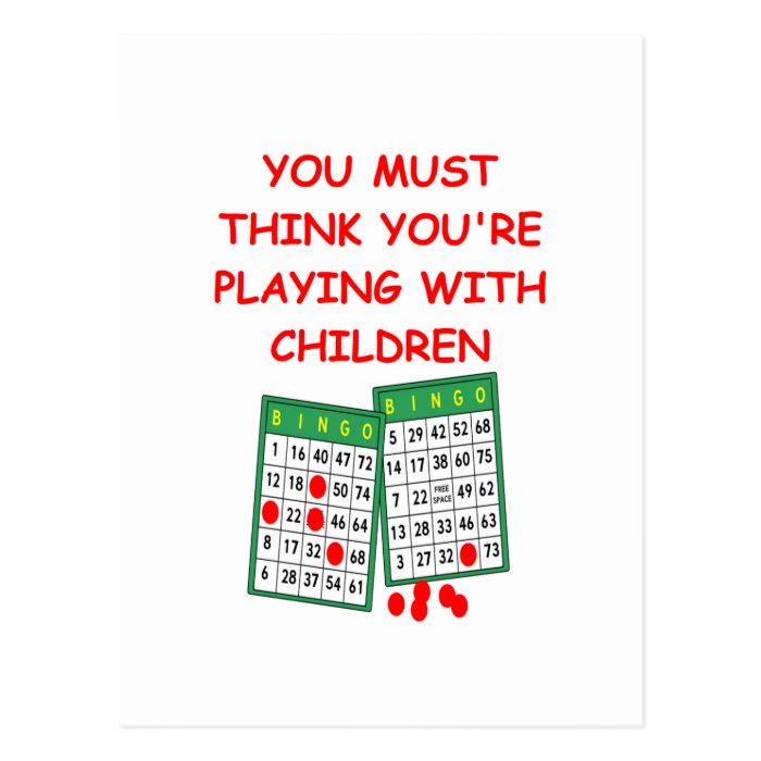 bingo post cards