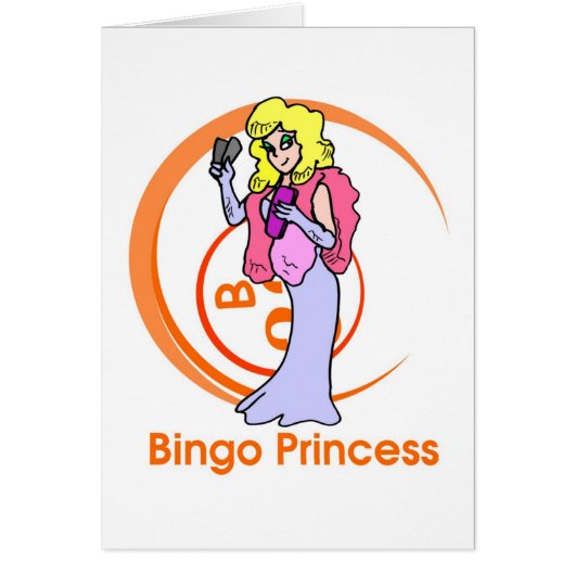Bingo Princess - open message Cards (Front)
