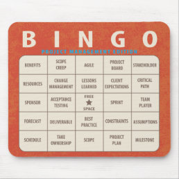 Bingo Project Management Edition Mouse Pad