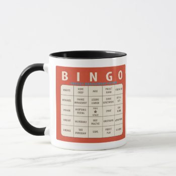 Bingo Project Management Edition Mug by MyInsanityCreative at Zazzle