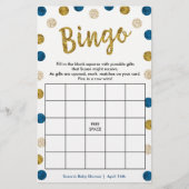 Bingo-Purse Game, 2-Sided Gold & Blue Card (Front)