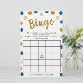Bingo-Purse Game, 2-Sided Gold & Blue Card (Standing Front)