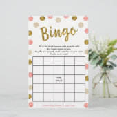Bingo-Purse Game, 2-Sided Gold & Pink Card (Standing Front)