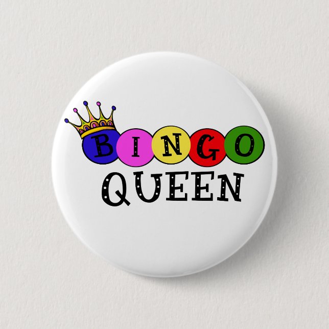 BINGO QUEEN BUTTON (Front)