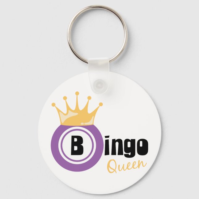 Bingo Queen Keychain (Front)
