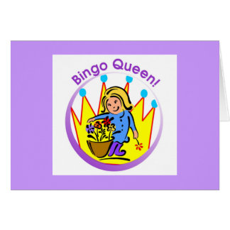 Bingo Queen - open message Cards