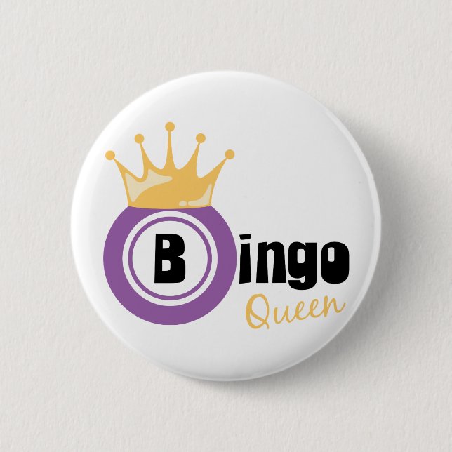 Bingo Queen Pinback Button (Front)