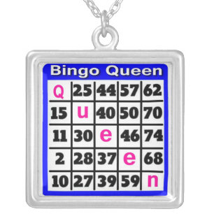 Bingo Queen Silver Plated Necklace