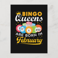 Bingo Queens Are Born in February Birthday
