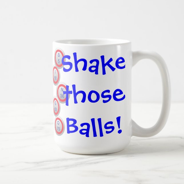 Bingo Shake them Caller Coffee Mug (Right)