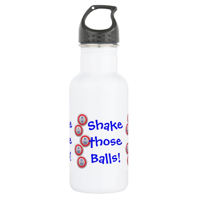 Bingo! Shake those Balls! Water Bottle (Front)